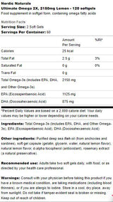 Omega ultime 2x 2150 mg - 180 softgels