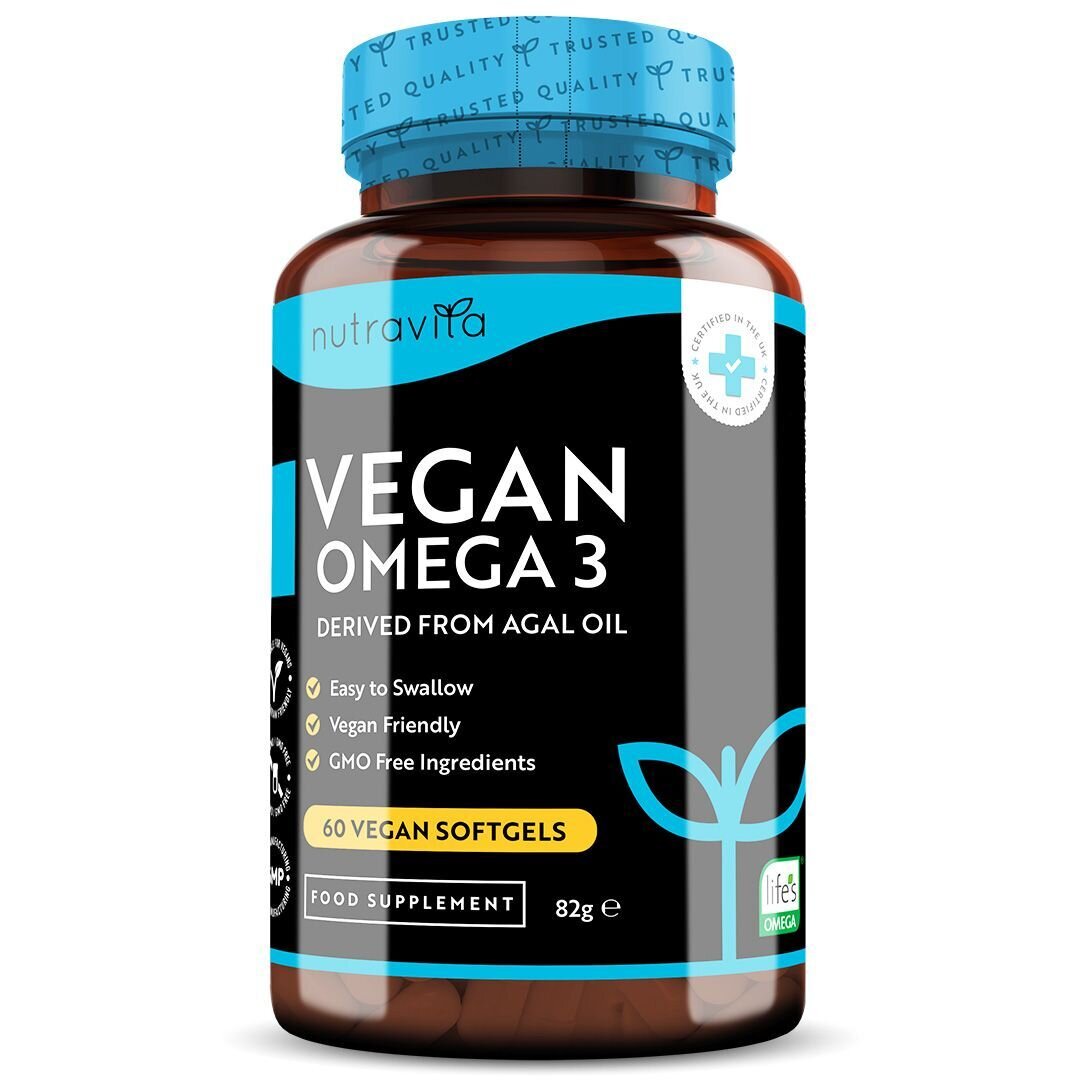 Oméga végétalien 3 - 2000 mg/60 capsules de gel végétaliennes /