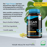 Oméga végétalien 3 - 2000 mg/60 capsules de gel végétaliennes /