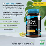 Oméga végétalien 3 - 2000 mg/60 capsules de gel végétaliennes /