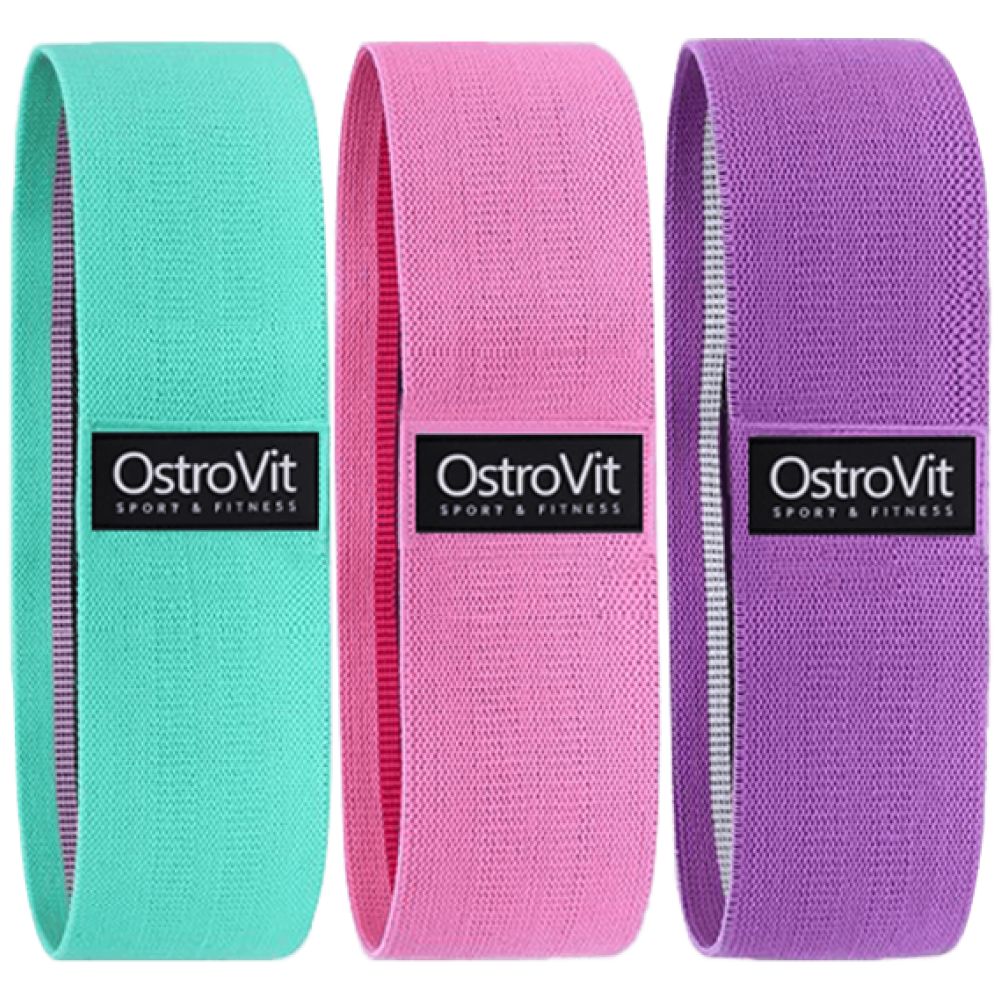 Ensemble d'élastiques de formation avec revêtement en coton/3 parties 3 PCS.