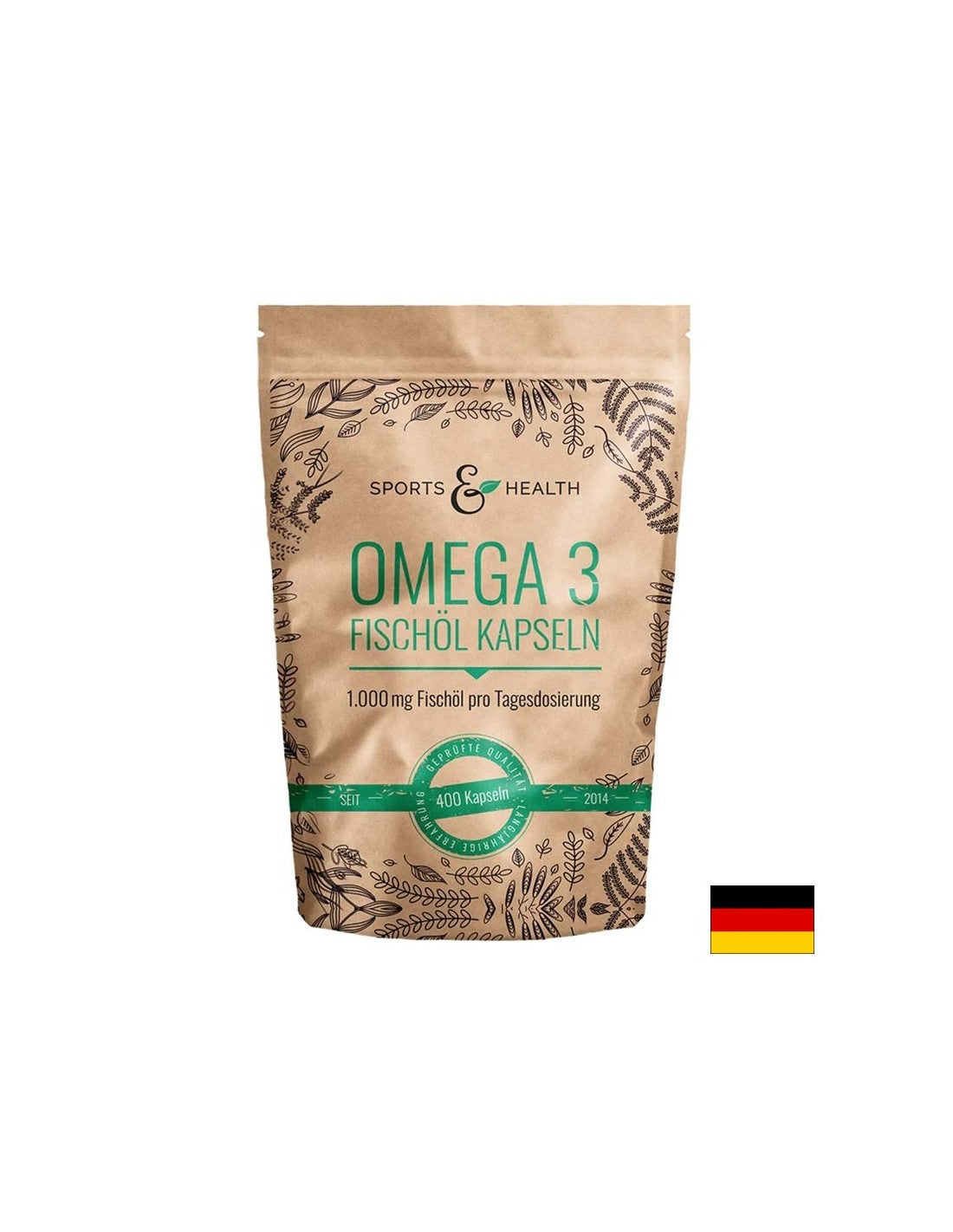Fonction cognitive et cardiaque - oméga-3, 350 mg (EPA 180 mg/dha 120 mg) x 400 Softgel Capsules