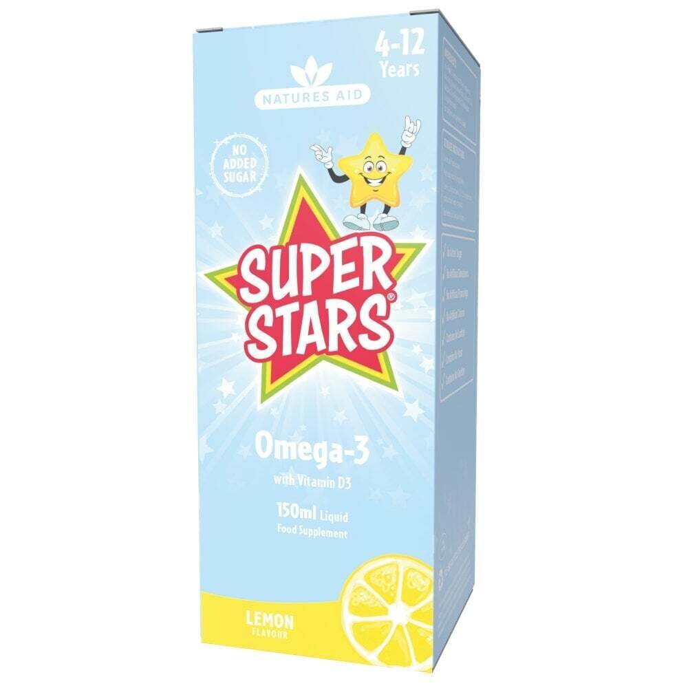 Omega 3 pour les enfants (Super Stars Omega-3) 6-12 ans 150 ml naturesaid