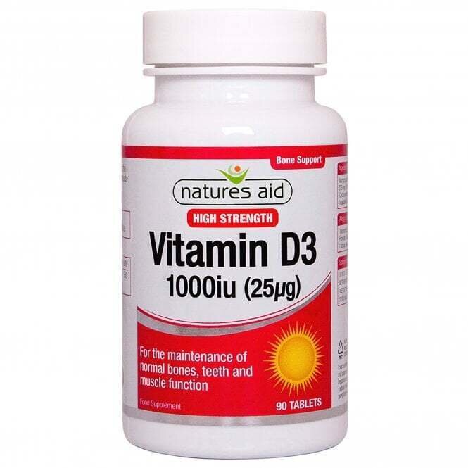 Vitamine D3 (vitamine D3) 1000IU 90 comprimés naturesaid