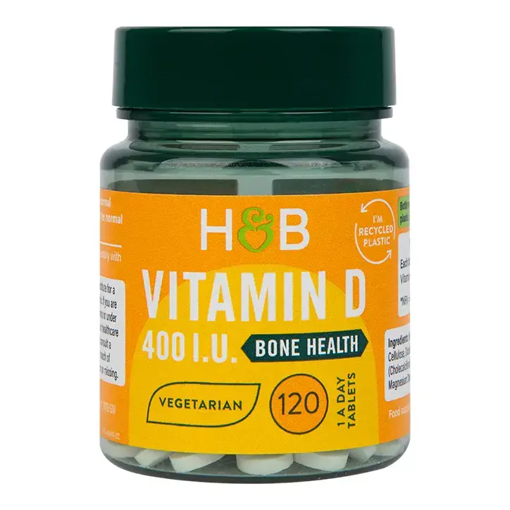 Vitamine D3 (vitamine D3 400 UI) 10mcg 120 comprimés Holland & Barrett