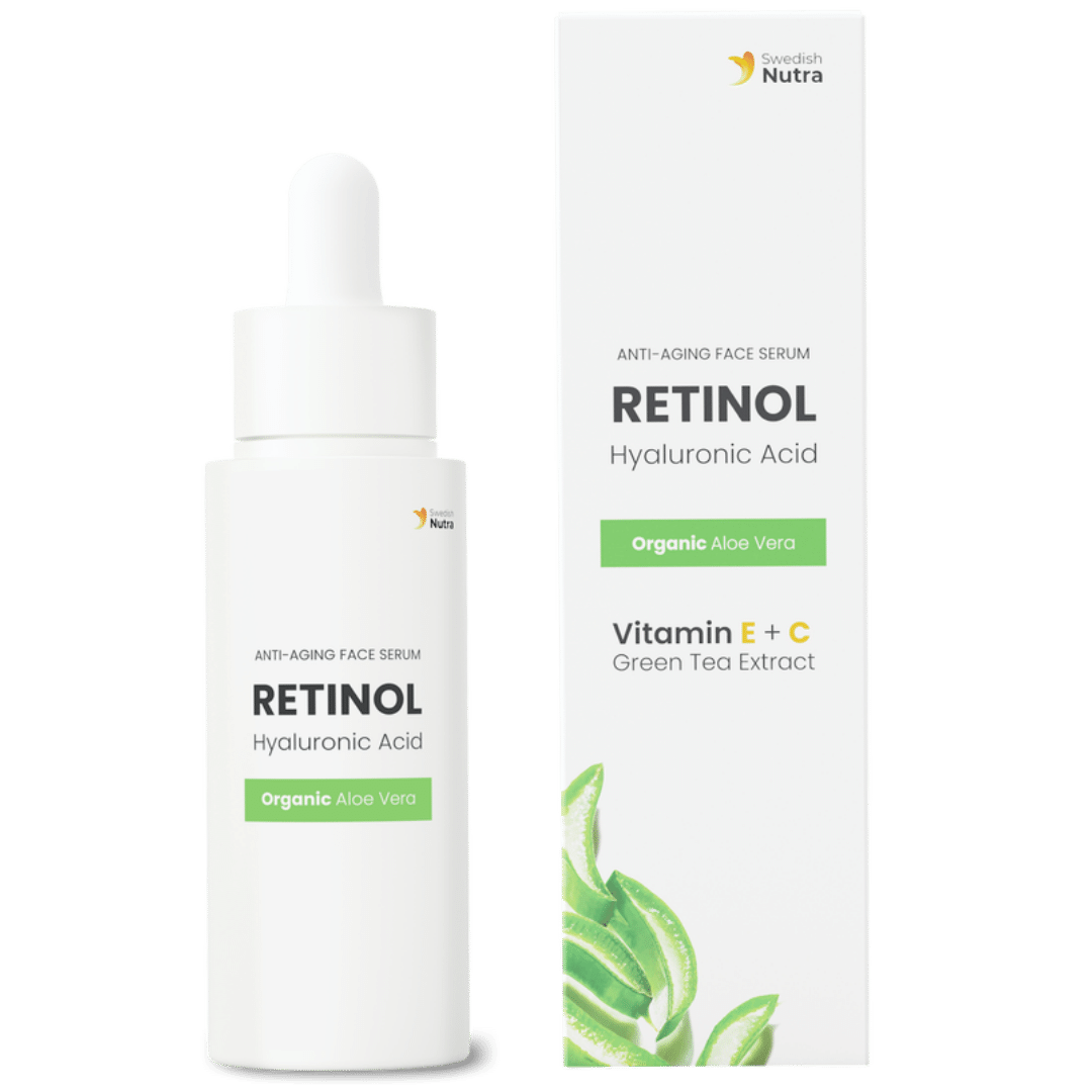 Sérum visage au rétinol, à l'acide hyaluronique et au collagène 30 ml <tc>Swedish Nutra</tc>