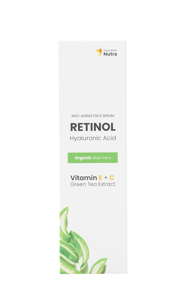 Sérum visage au rétinol, à l'acide hyaluronique et au collagène 30 ml <tc>Swedish Nutra</tc>