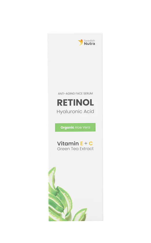 Sérum visage au rétinol, à l'acide hyaluronique et au collagène 30 ml <tc>Swedish Nutra</tc>