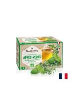 Thé à base de plantes pour une bonne digestion avec la menthe, le baume de citronne