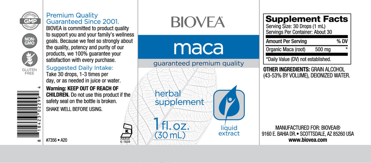 Gouttes de liquide de maca/30 ml