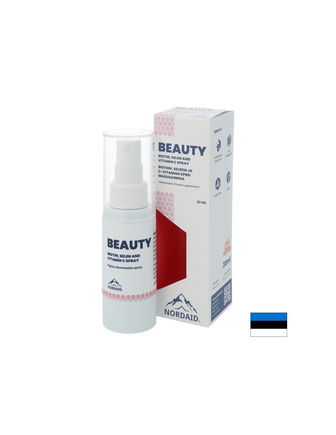 Formule de beauté avec biotine, sélénium et vitamine C - cheveux, peau et ongles - pulvérisation de bouche, 30 ml, 200 sprays