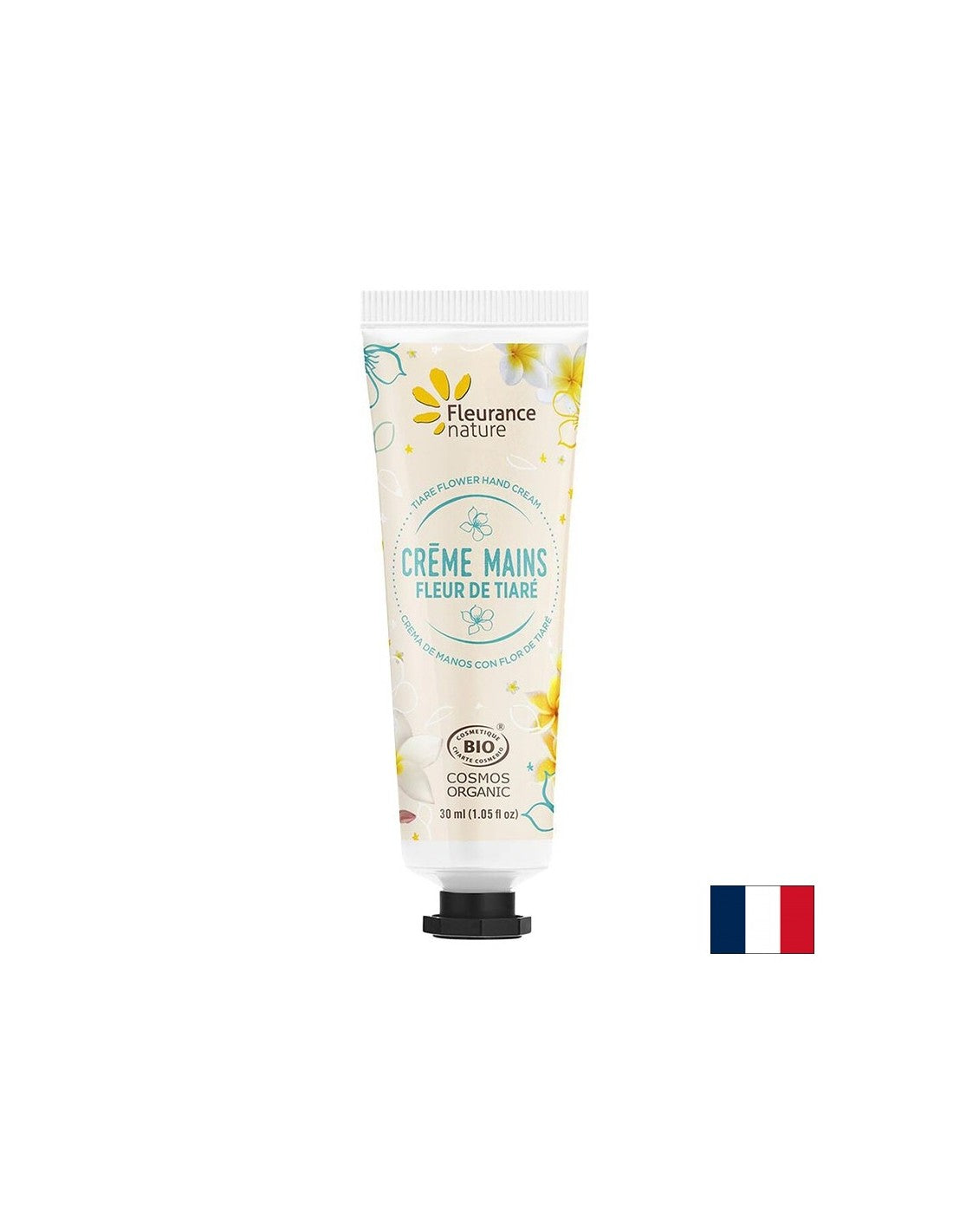 Tiare Color Hand Cream, Shea Butter et Aloe Vera, 30 ml Nature floute