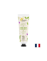 Crème à la main avec eau de feuille de verveine tropicale, beurre de karité, aloe vera, 30 ml de nature floute
