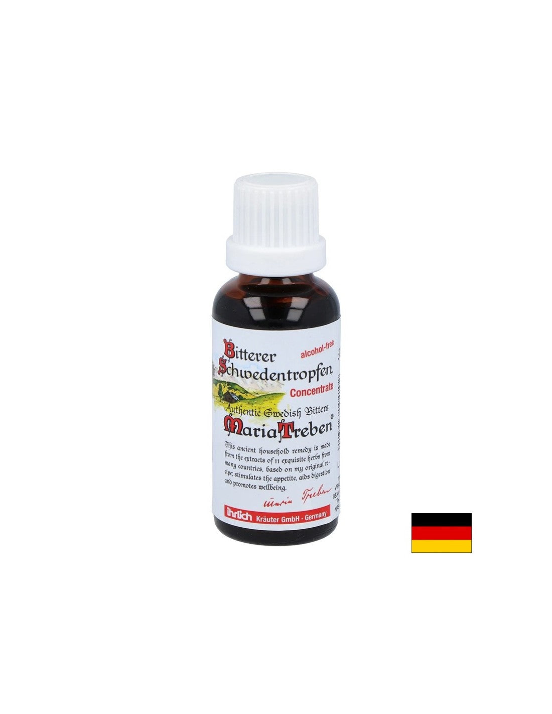 Amers suédois <tc>Maria Treben</tc>® - Santé de l'estomac, du foie et de la vésicule biliaire, concentré de 30 ml (gouttes)