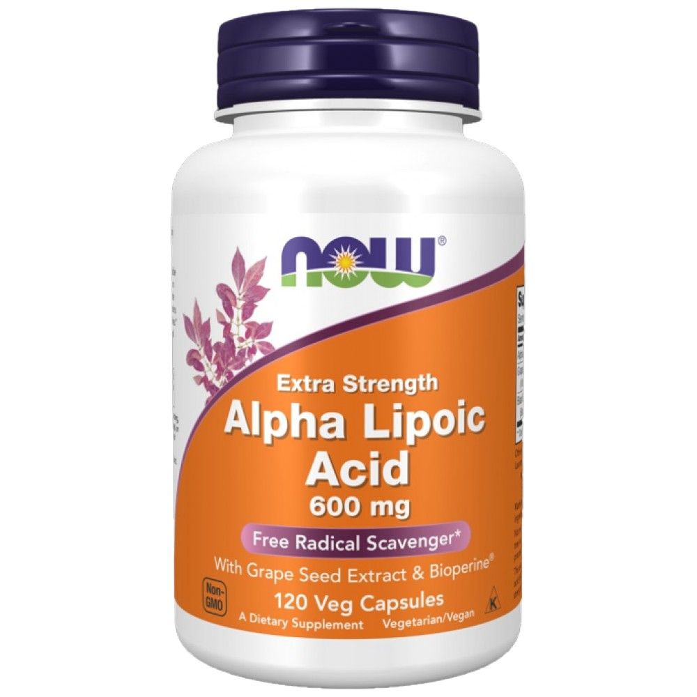 Acide lipoïque alpha 600 mg/résistance supplémentaire - 120 capsules