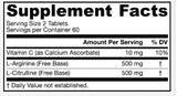 Arginine-citrulline Sustain - 120 comprimés