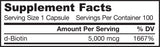 Biotine 5000 mcg - 100 capsules