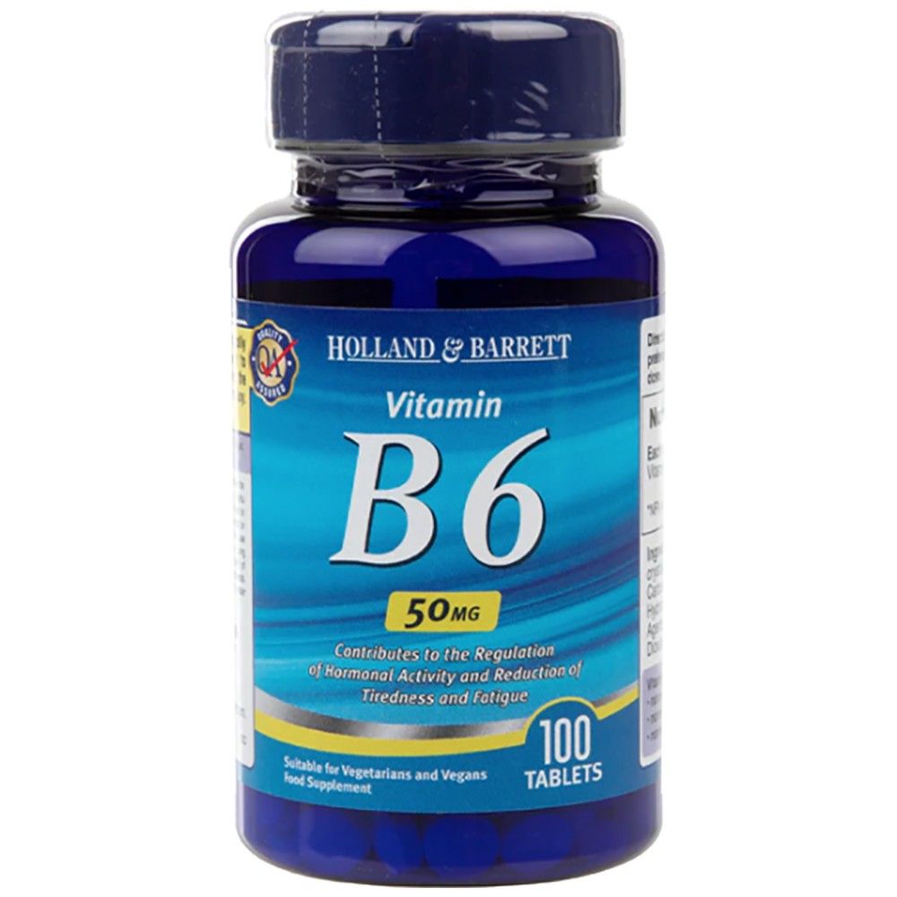 Vitamine B6/pyridoxine 50 mg - 100 comprimés