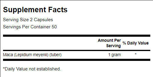 MACA 500 mg - 100 capsules