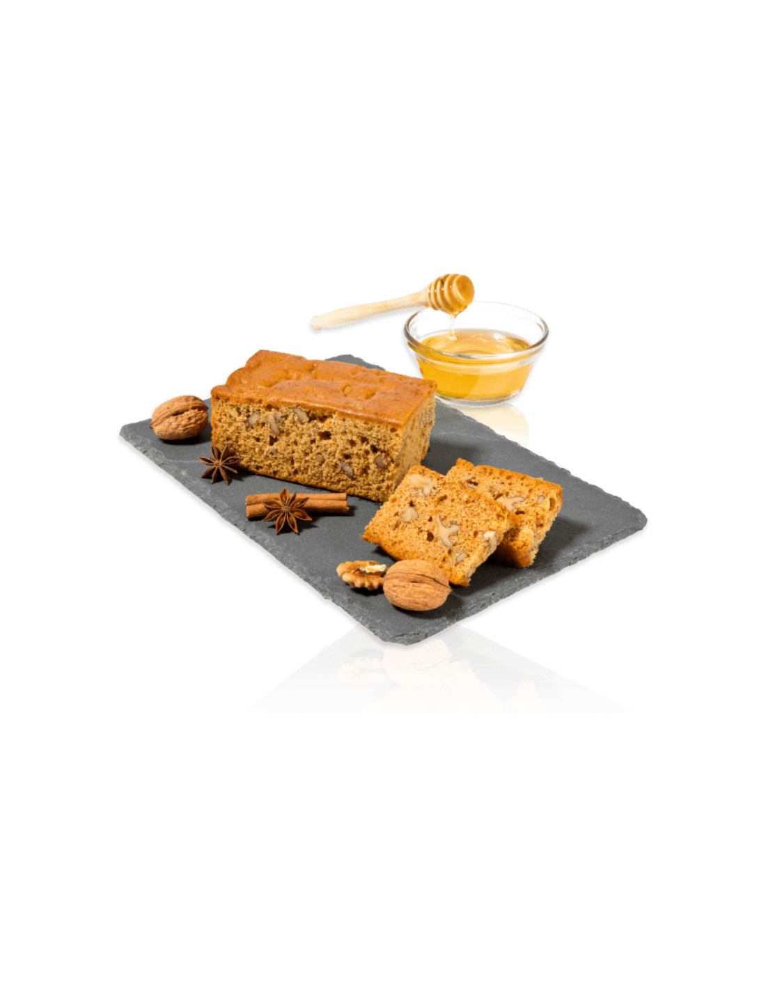 Pain de miel français avec noix - 40% de miel, 18% de noix, 250 g