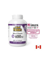 Vitamine E 400 UI · Source naturelle 268 mg - 240 capsules de gel