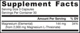 Magmind | Capsules Magtein® 90 Magnésium L-Threonate