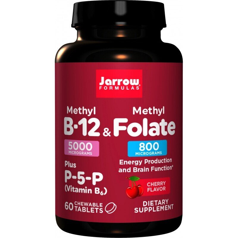 Méthyl B-12 5000 MCG et folate méthyle 800 mcg - 60 comprimés sublinguaux