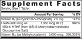 Méthyl B-12 5000 MCG et folate méthyle 800 mcg - 60 comprimés sublinguaux