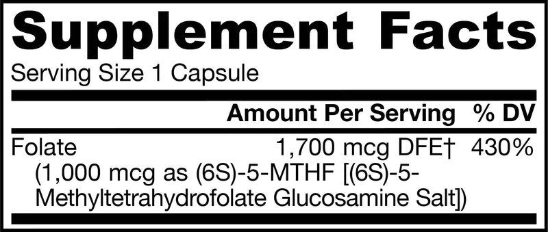 Folie méthyle 1000 mcg - 100 capsules