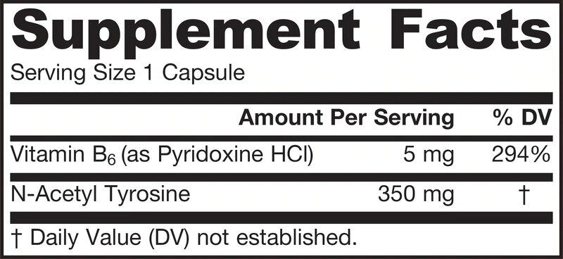 N-acétyl tyrosine 350 mg - 120 capsules