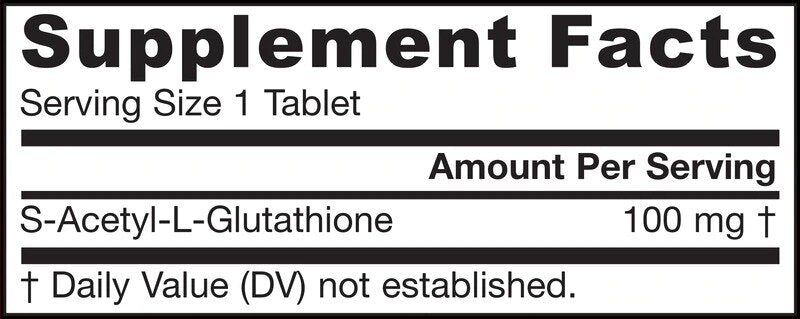 S-acétyl L-glutathion 100 mg - 60 comprimés