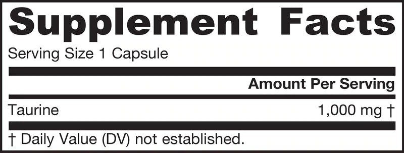 Taurine 1000 mg - 100 capsules