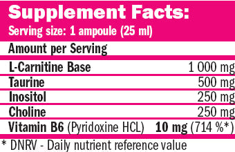 Carnislim ® Lipotrope 25 ml./20 ampli. - 0,500 kg