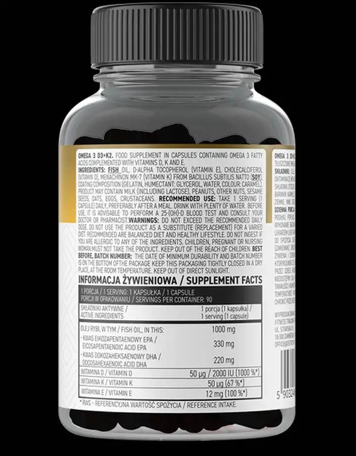 <tc>OstroVit</tc> Oméga 3/D3 + K2 - 90 gélules