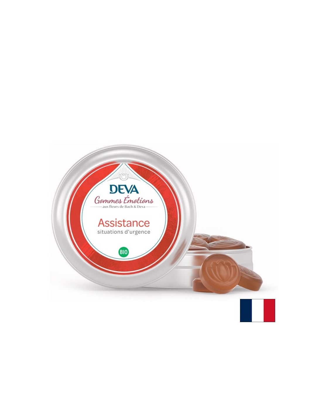 Pour le stress et la peur - mâcher des bonbons à base de plantes "premiers soins" selon la méthode du Dr Bach, 45 g