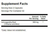 Racine d'ashwagandha 450 mg - 100 capsules
