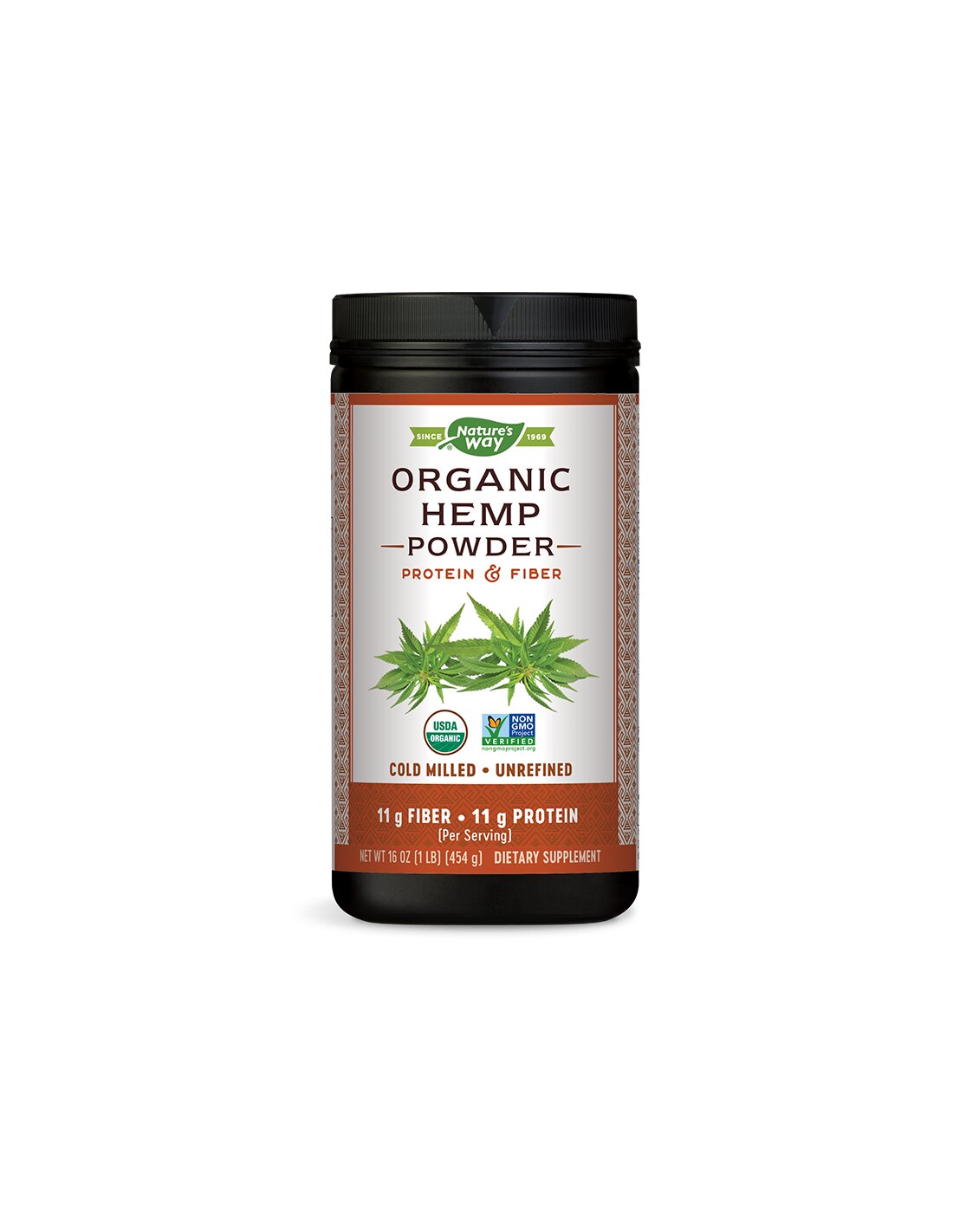 Poudre de chanvre organique/chanvre avec protéines et fibre x 454 g Nature de la nature