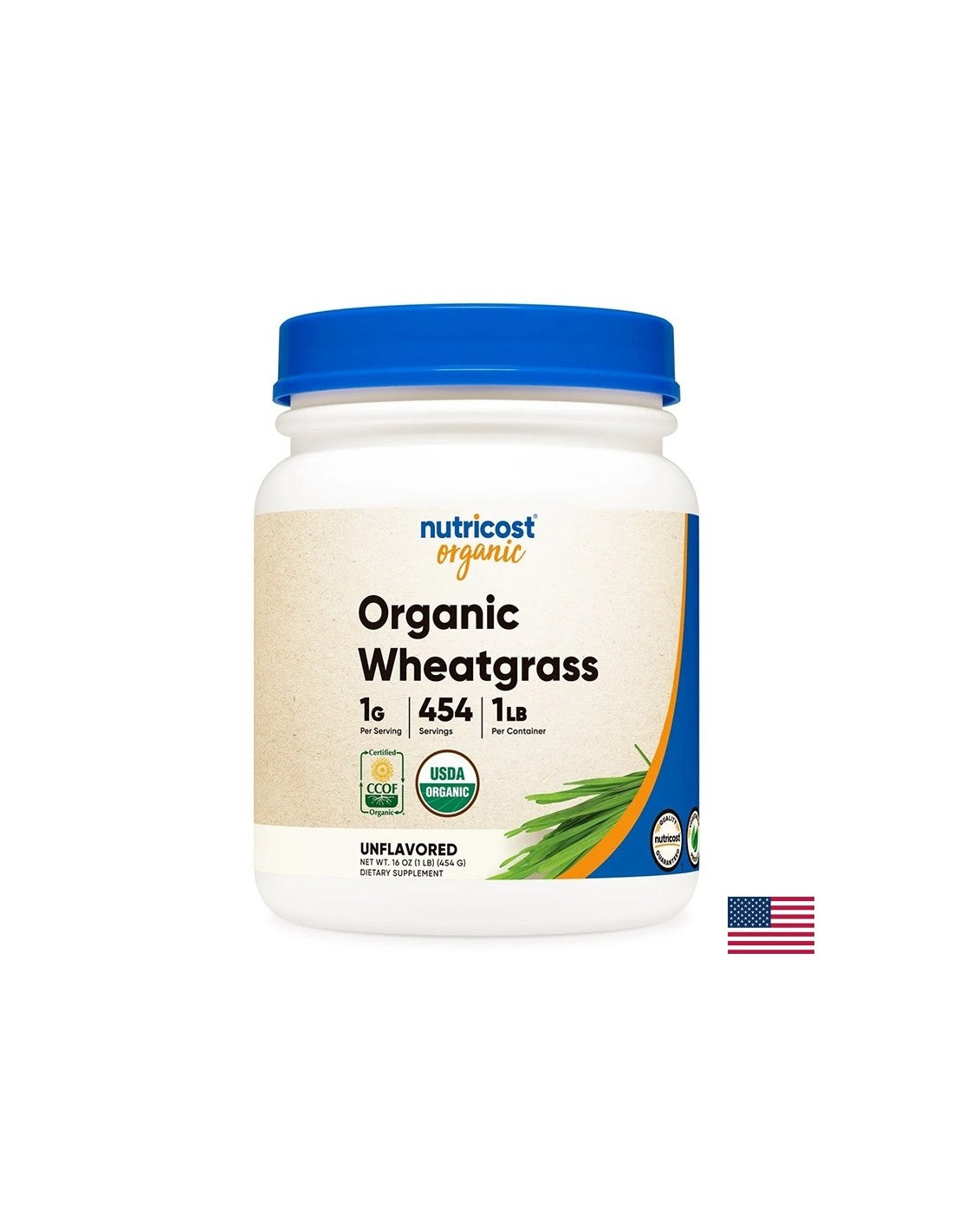 Détox - Blé d'herbe organique, 454 g de poudre