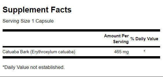 Cattuaba Bark 465 mg/60 Caps - 0