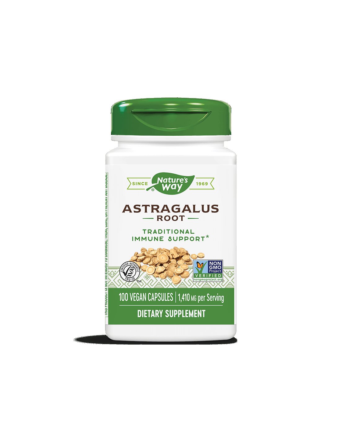 Immunité et énergie forte - Astragalus, 470 mg, 100 capsules Nature's Way