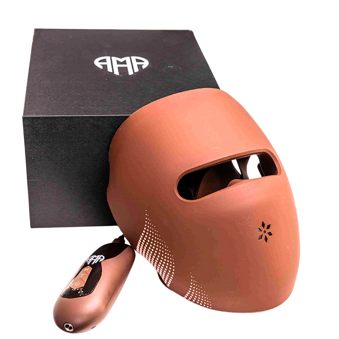 Masque facial LED 4D avec thérapie photonique - 82 LEDS x 4 Types de lumière