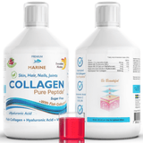 Collagène de poisson 5 000 mg avec de l'acide hyaluronique 5 mg - 500 ml