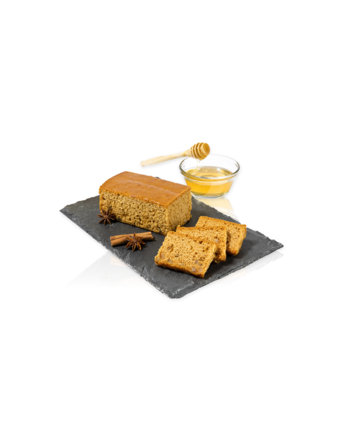 Pain de miel français - 50% de miel, pas de sucre ajouté, 350 gr