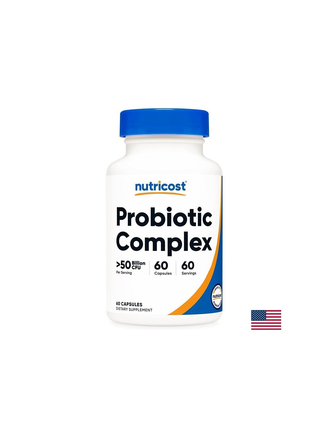 Santé gastro-intestinale et forte immunité - complexe probiotique, 50 milliards de capsules de probiotiques actifs x 60