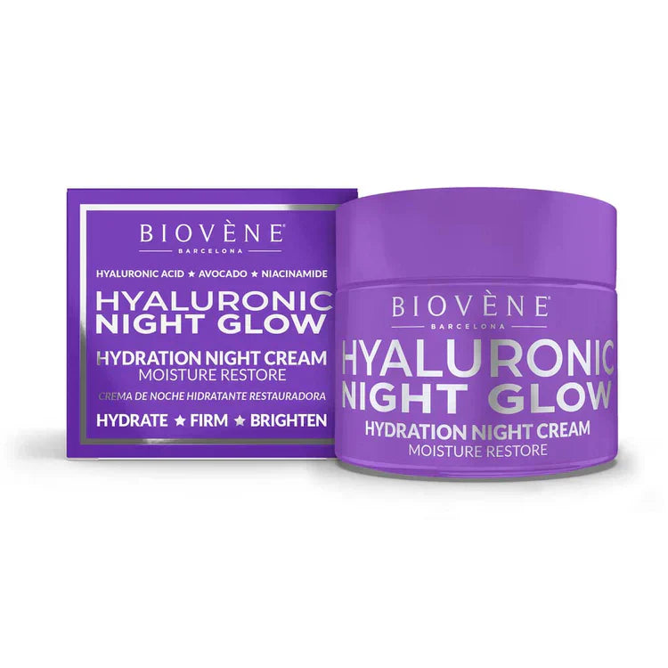 Crème hydratante nocturne hyaluronique pour restauration de la peau la nuit 50 ml