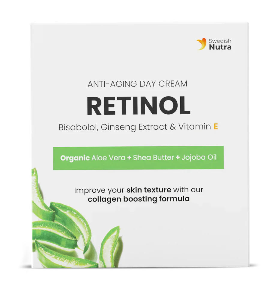 Crème de jour au rétinol, acide hyaluronique et collagène 50 ml <tc>Swedish Nutra</tc>