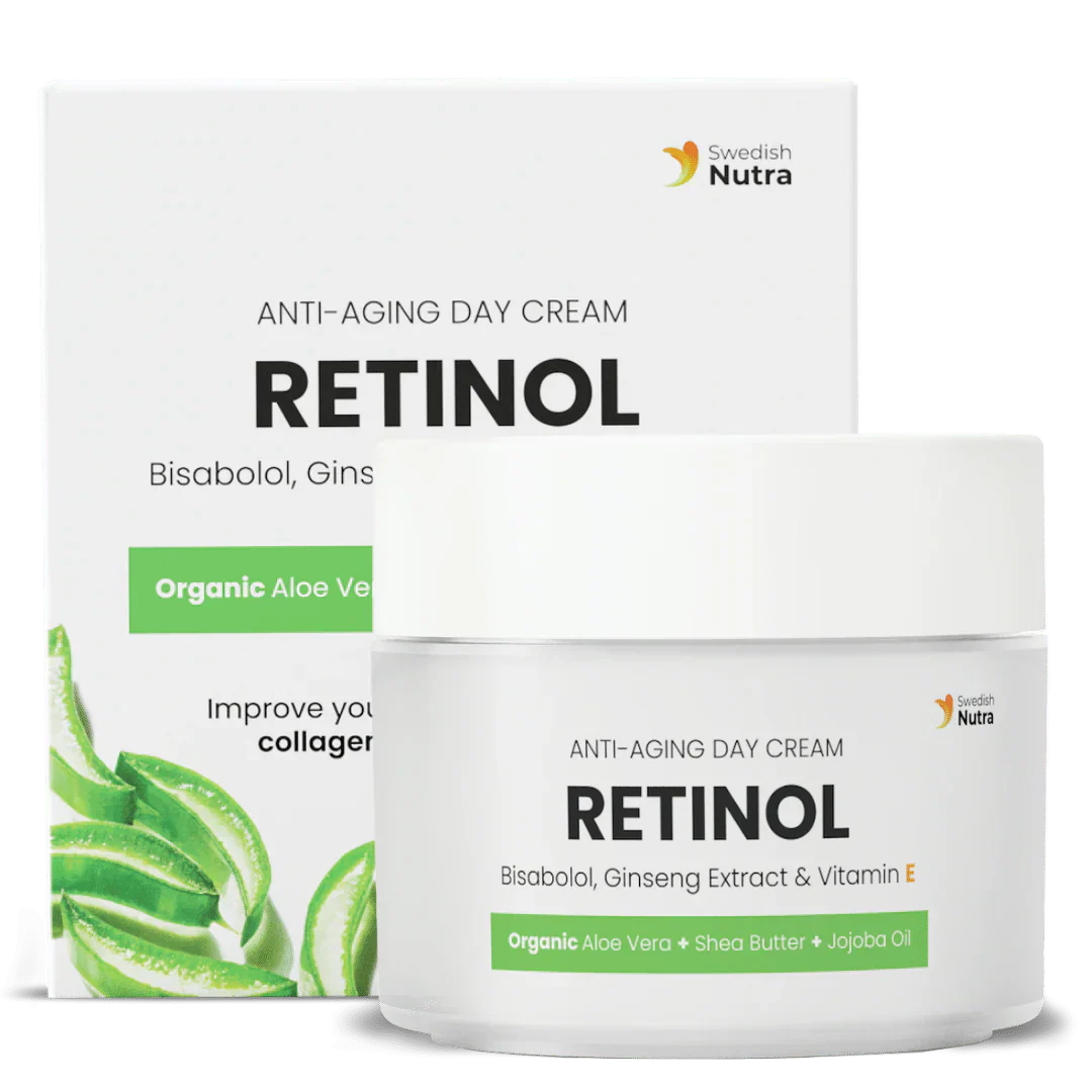 Crème de jour au rétinol, acide hyaluronique et collagène 50 ml <tc>Swedish Nutra</tc>