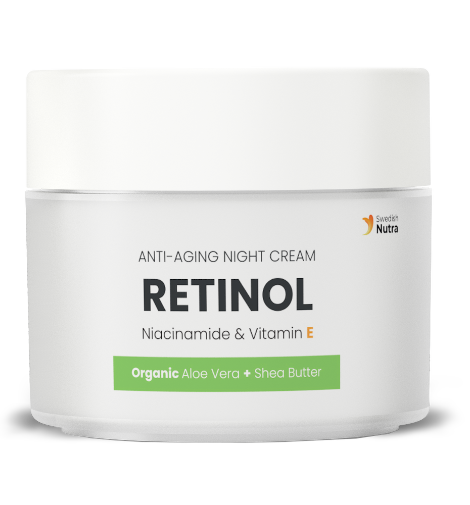 Crème de nuit au rétinol, à l'acide hyaluronique et au collagène 50 ml <tc>Swedish Nutra</tc>