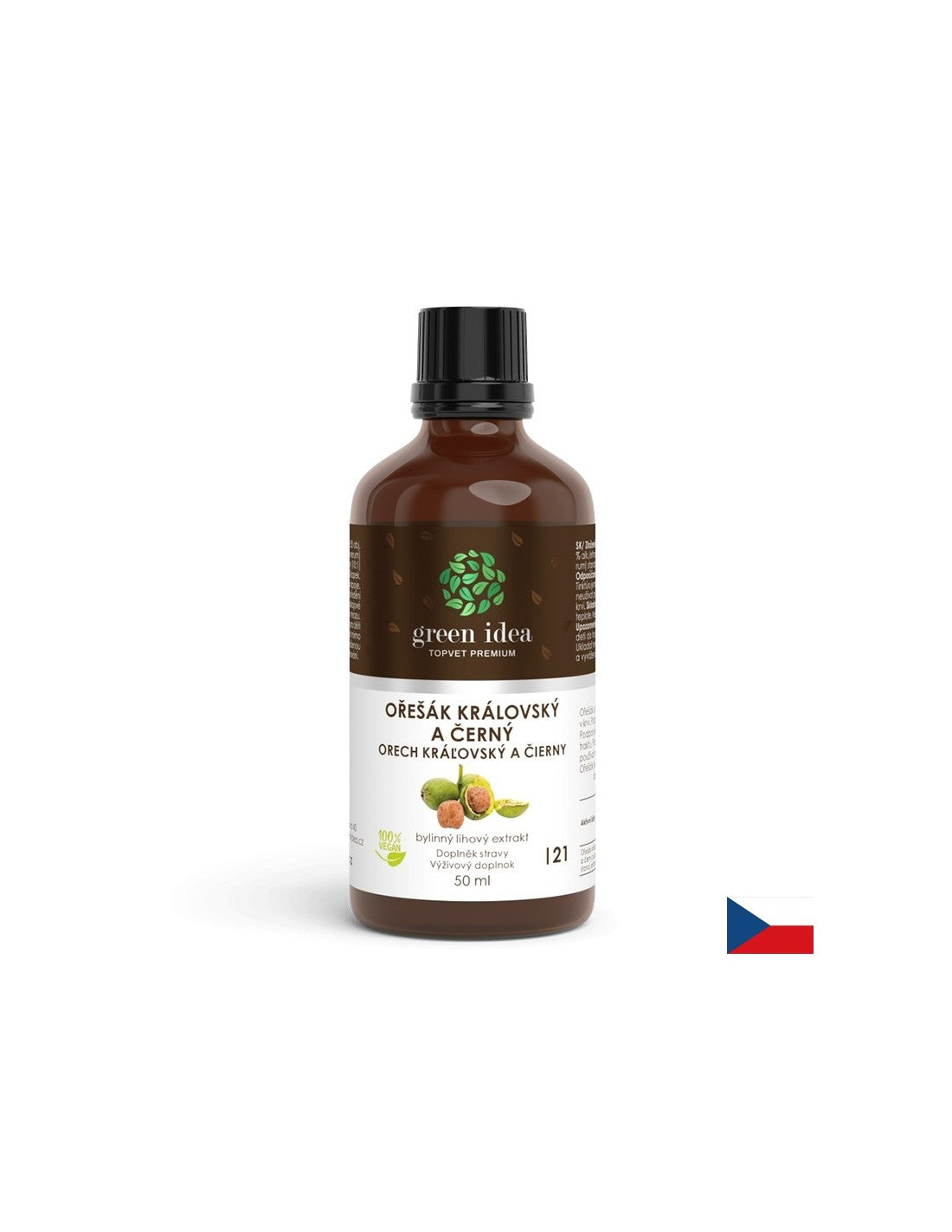 Contrôle de la glycémie et du cholestérol - noix, 50 ml de teinture