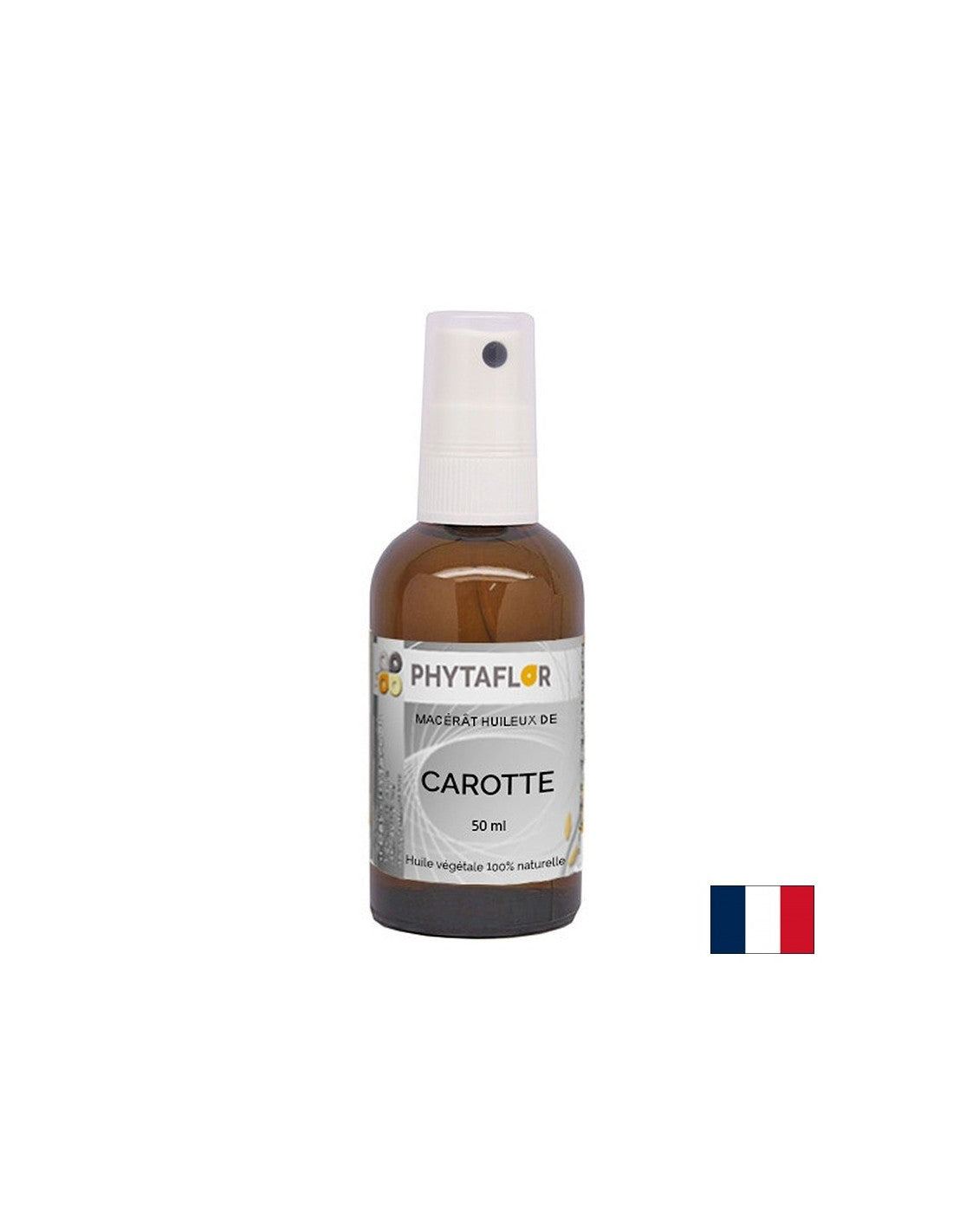 L'huile de carotte macasse pour le bronzage de la peau naturelle, pulvérisation, 50 ml